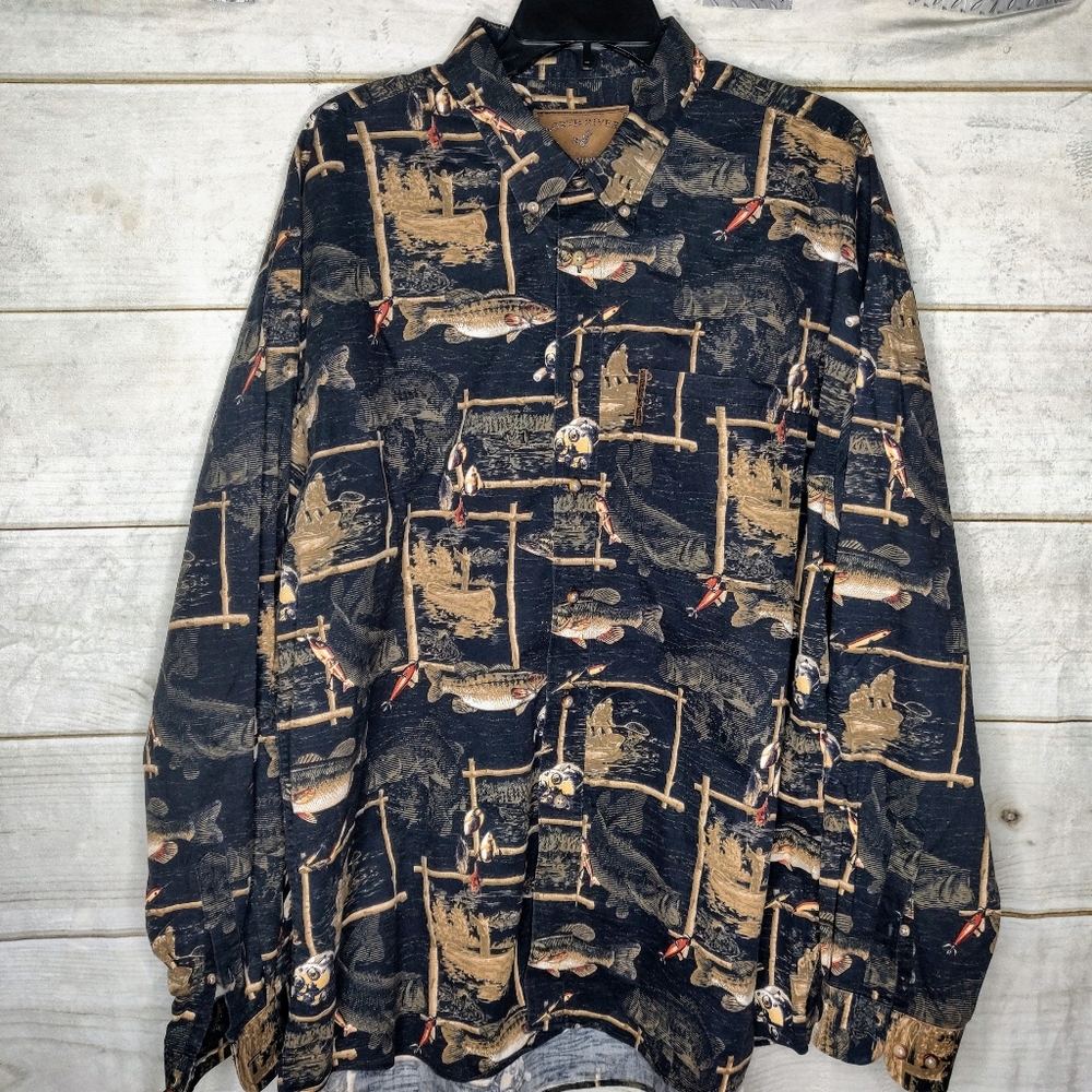 North River  fish shirt